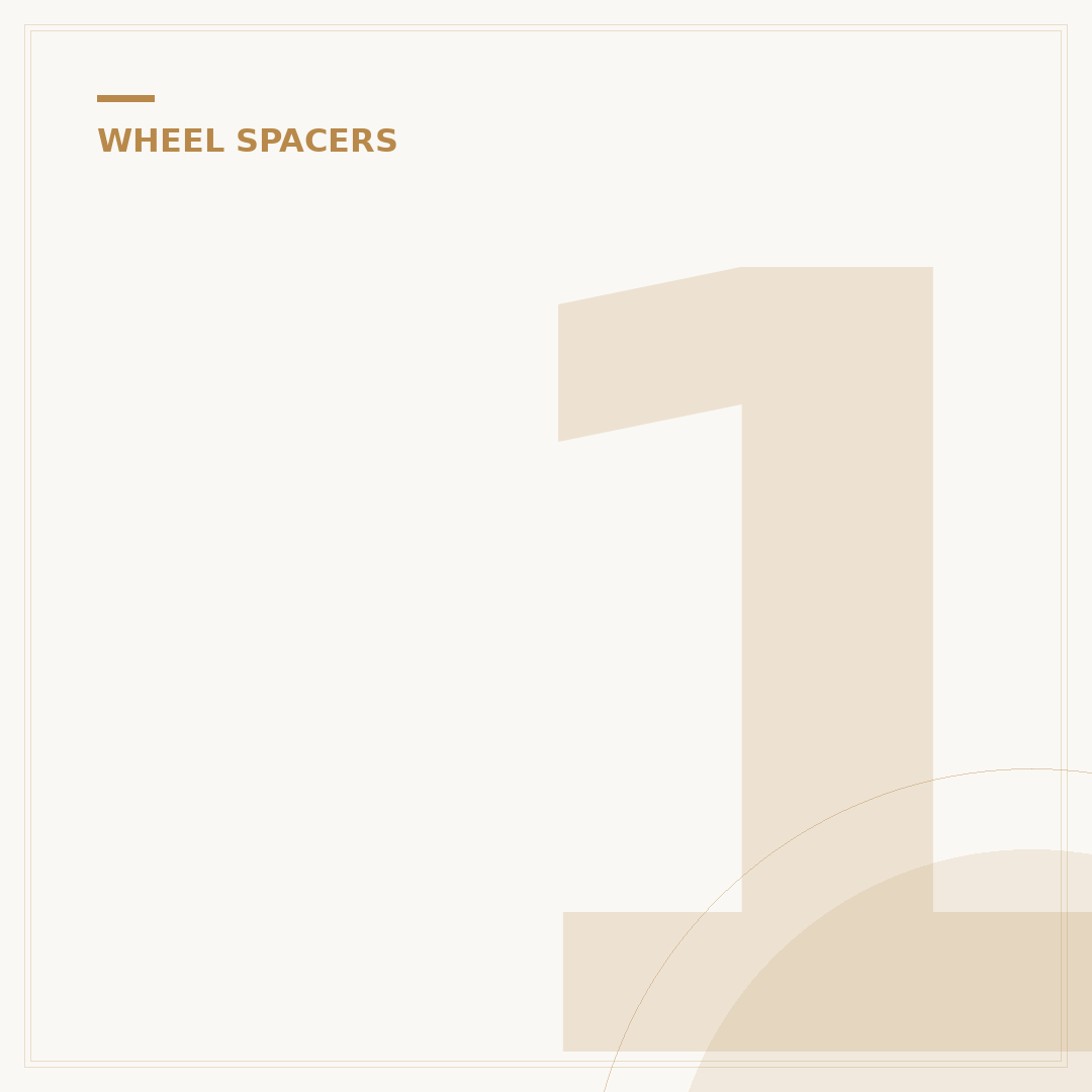 1.25 Wheel Spacers: Enhancing Stance & Clearance with Precision