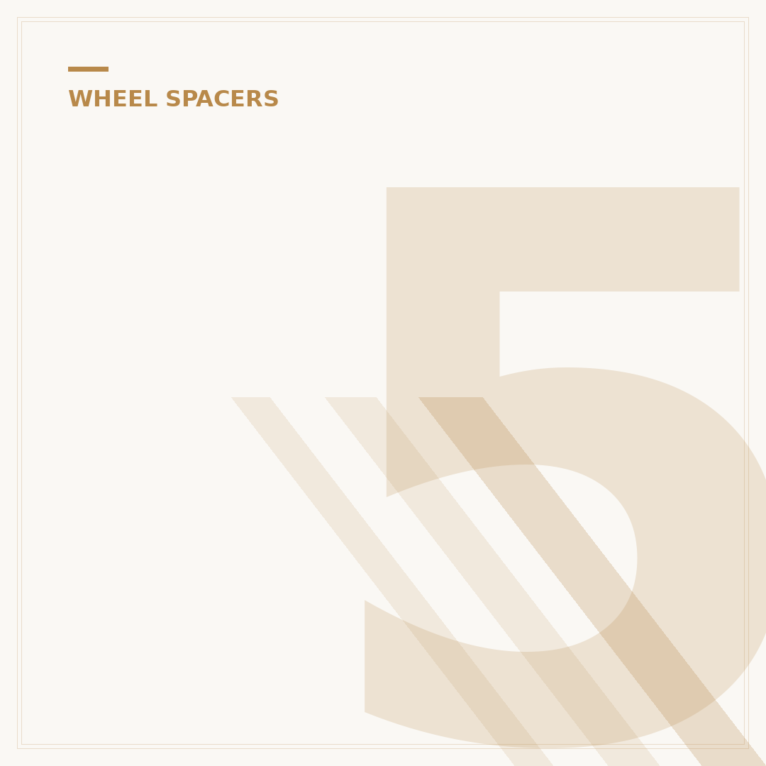 5x135 Wheel Spacers: Enhance Stance & Fitment Safely