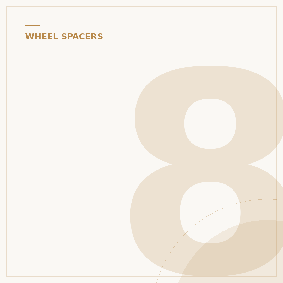 8x200 Wheel Spacers: Enhance Stance, Clearance & Performance