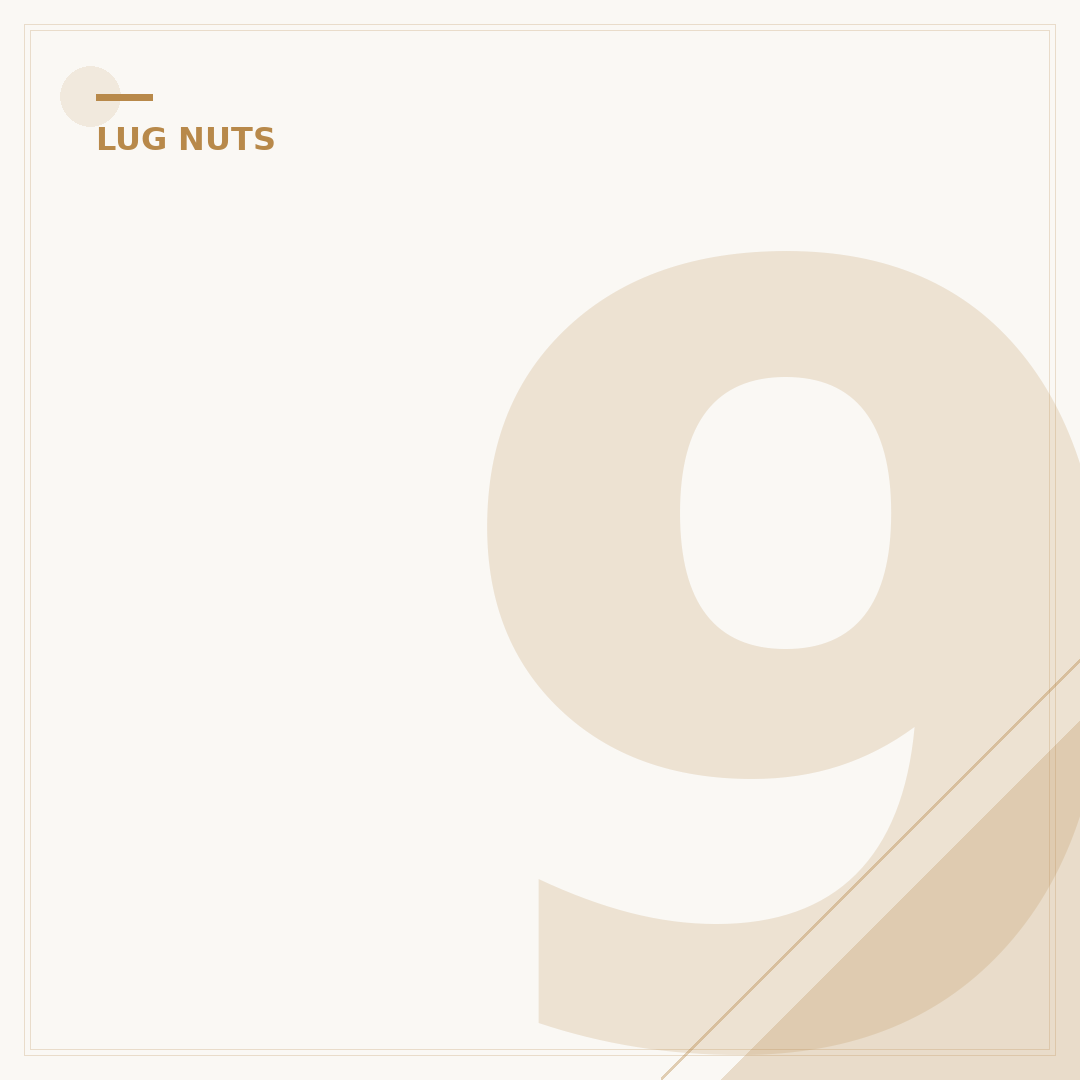 9/16-18 Lug Nuts: Precision Fit for Heavy-Duty Applications
