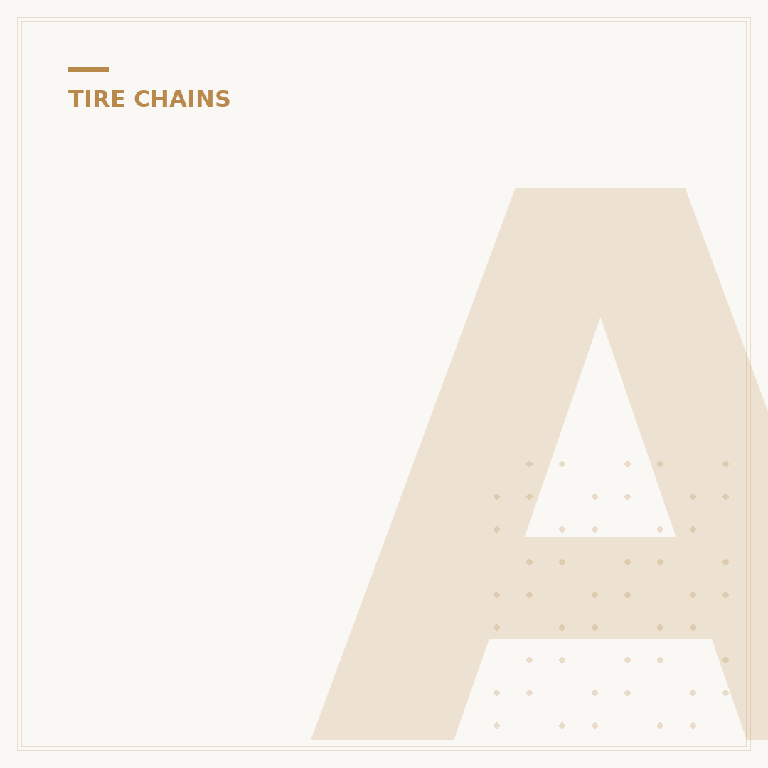 Auto Tire Chains: 5 Crucial Factors for Traction & Safety