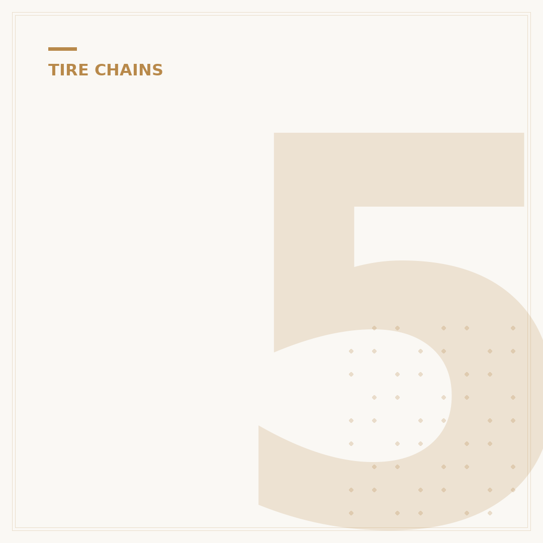 5 Essential Highway Tire Chains Factors for Safe Driving